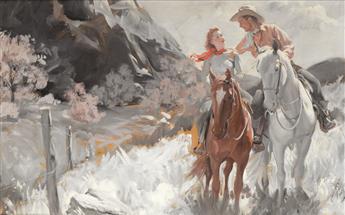 (COWBOYS / WESTERNS.)  HARRY ANDERSON. Going to the Sun.